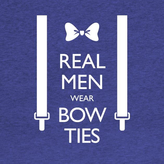 Real Men Wear Bow Ties by appliquegeek